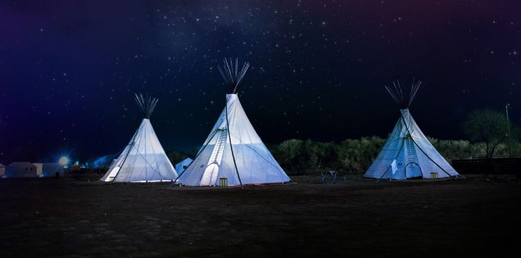 glamping dans un tipi